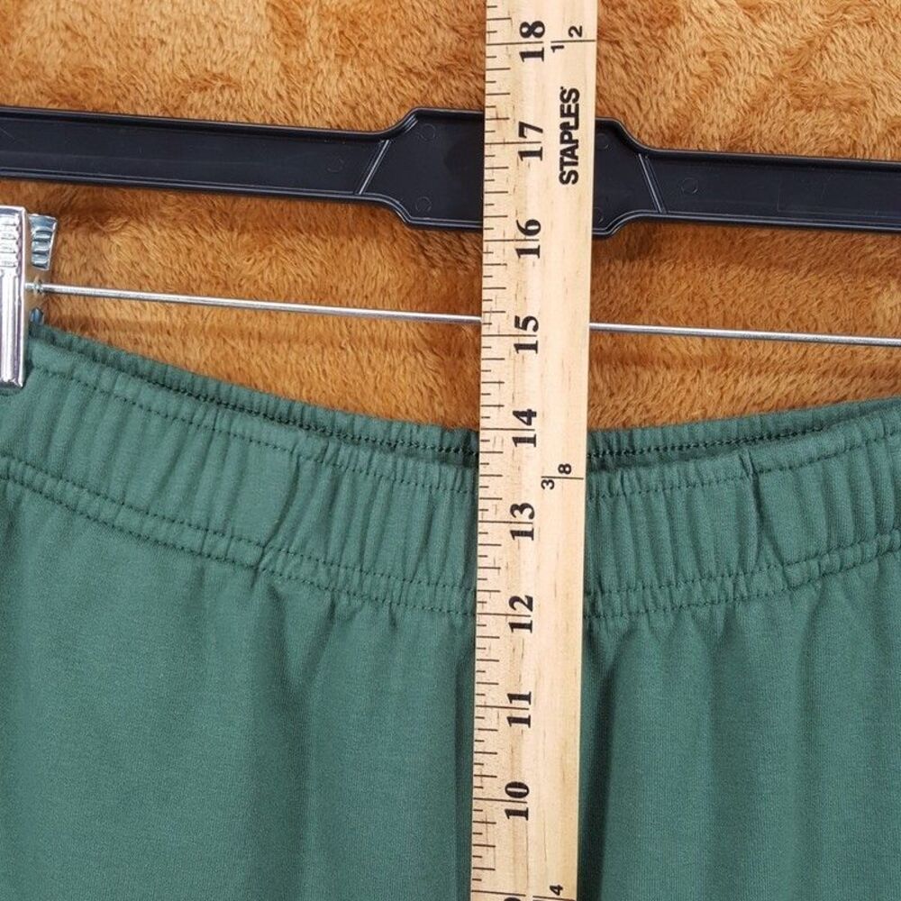 LACOSTE Joggers Mens Large Green Tapered Sweatpants Logo Lounge Casual - Picture 9 of 11